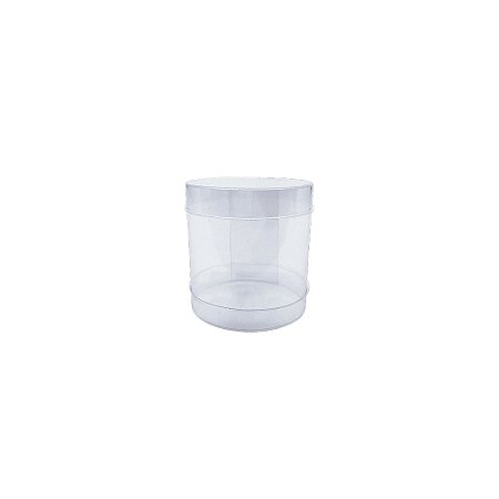 Caixa Redonda Transparente PVC Embalagem Dimensões 6x6
