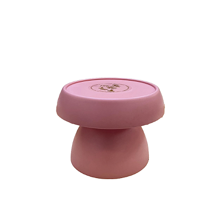 Boleira Cogumelo Fosco Pequeno Rose Só Boleiras Decorativa