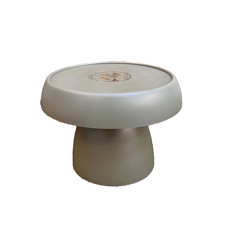 Boleira Cogumelo Fosco Médio Verde Eucalipto Decorativa Mesa