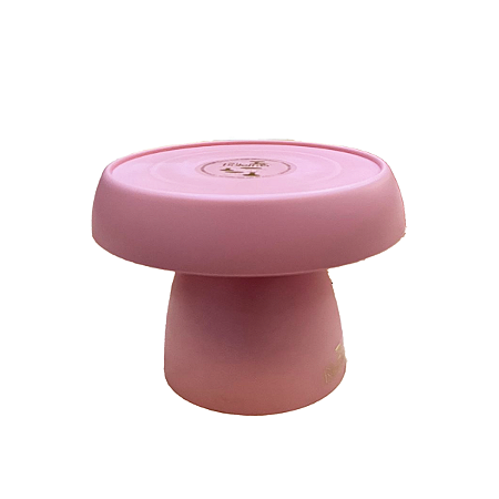 Boleira Cogumelo Fosco Médio Rose Só Boleiras Decorativa