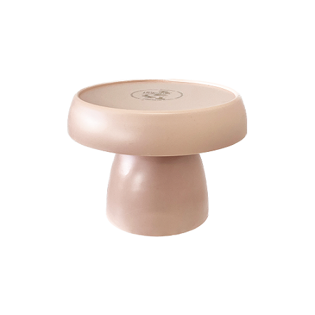 Boleira Cogumelo Fosco Médio Nude Só Boleiras Decorativa