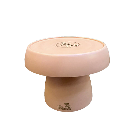 Boleira Cogumelo Fosco Médio Pêssego Só Boleiras Decorativa