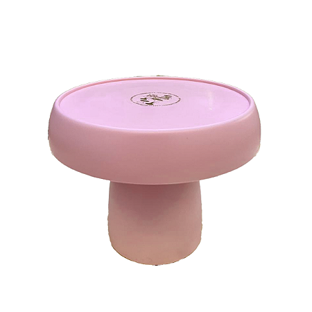 Boleira Cogumelo Fosco Grande Rosa Bebê Só Boleiras Festa