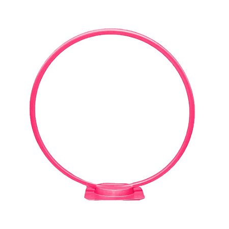 Arco De Mesa Rosa Chiclete Decoração De Balões 38CM Com Base