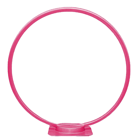Arco De Mesa Rosa Chiclete Decoração De Balões 45CM Com Base