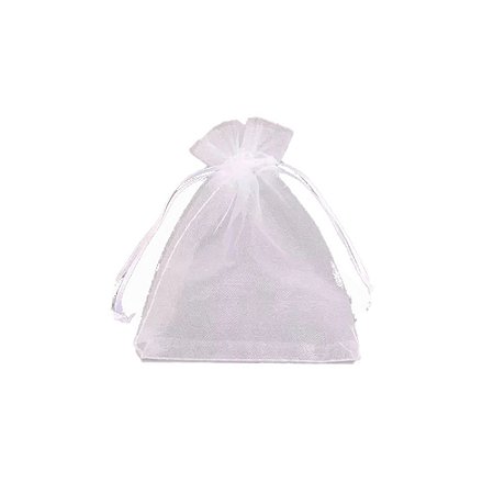 Saco Organza Branco Embalagem Lembrancinha 10x13 10un