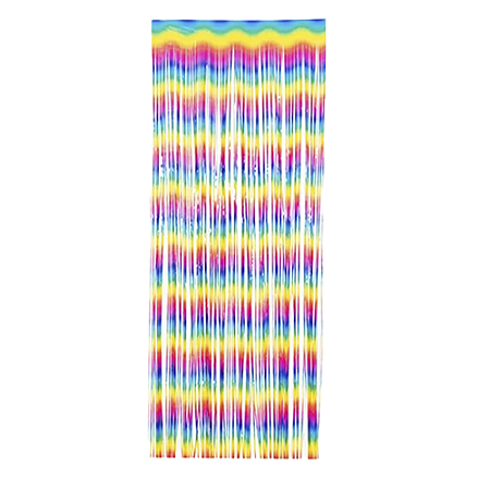 Cortina Metalizada Colorida Decorativa Franja  L1MxA2M