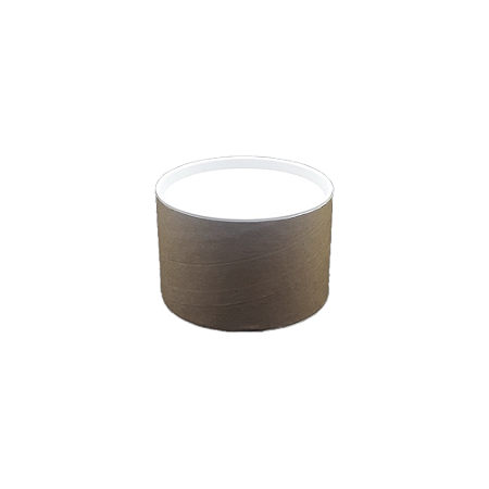 Tubo Lata Tampa Branca Kraft Decorativo 7x10 Plástico