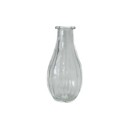 Vaso De Vidro Vertical Decorativo Para Flores Adorno