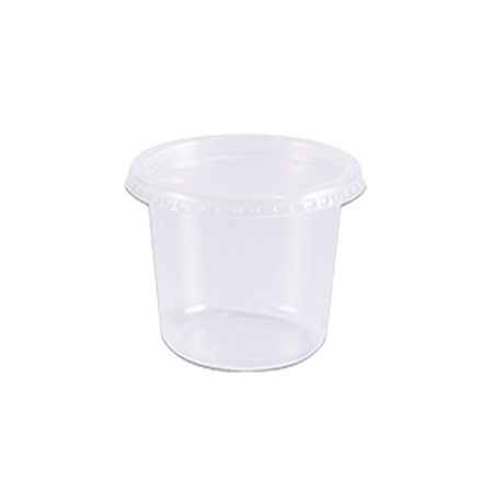 Pote Redondo Tampa Embalagem Transparente 350ml 24unid