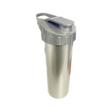 Garrafinha Eco Squeeze Acrilico Prata 480ML C/Alça
