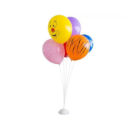 Base De Arranjo De Balões Decoração 06 Varetas 75CM Plástico