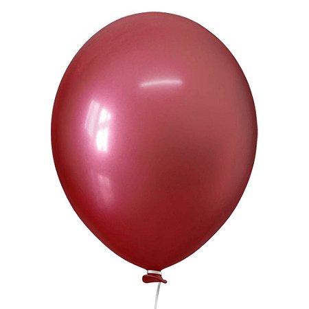 Balão Happy Day Alumínio Vermelho 16" Bexiga Decoração 10un