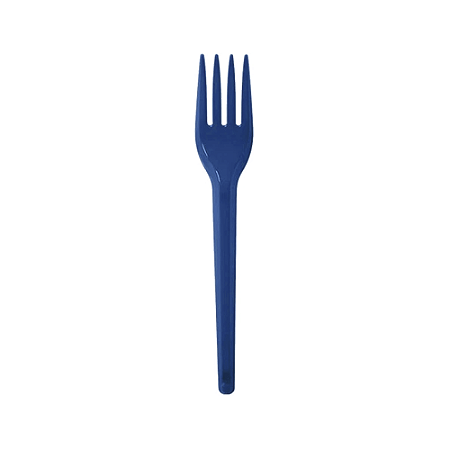 Garfo Descartável Plástico Azul Sobremesa 50uni Festas