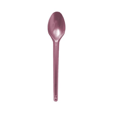 Colher Descartável Plástico Vinho Bordo Sobremesa 50un Bello