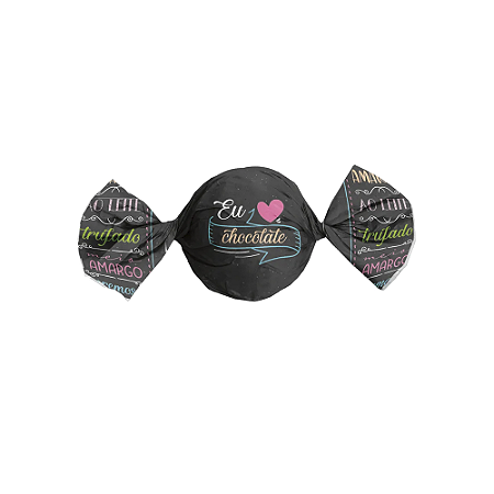 Embalagem Trufas E Bombons Eu Amo Chocolate 14,5x15,5 100un