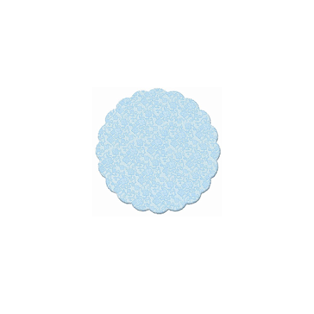 Fundo Rendado Azul Tapetinho Para Docinhos Bandeja 100un 9cm