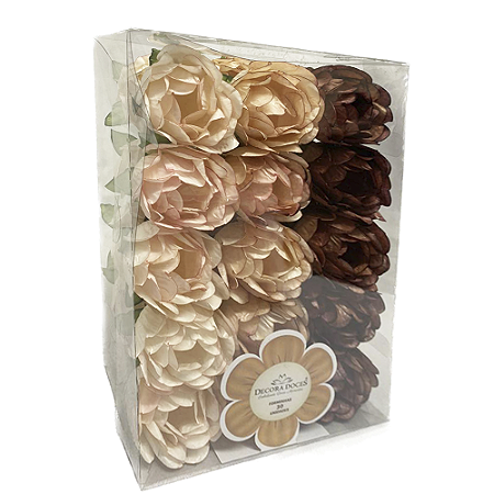 Forminha Bela Decora Doces Tons De Terra Para Doces 30 uni