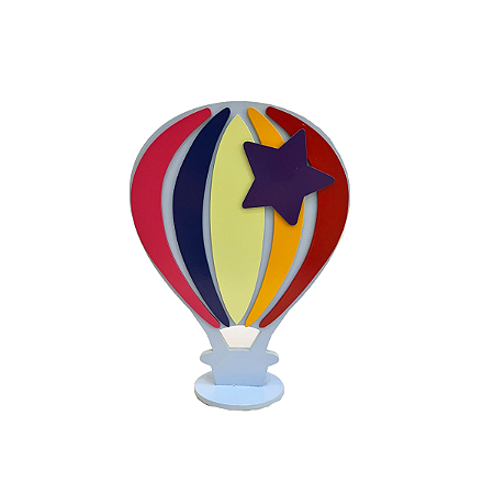 Balão Mdf Estrela Pequeno Azul Bebê Decorativo Para Festa