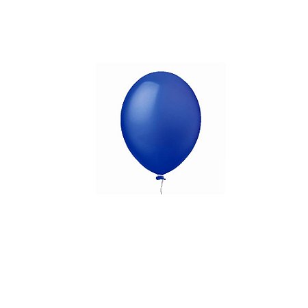 Balão Happy Day Liso Azul 5" Bexiga Decoração 50unid