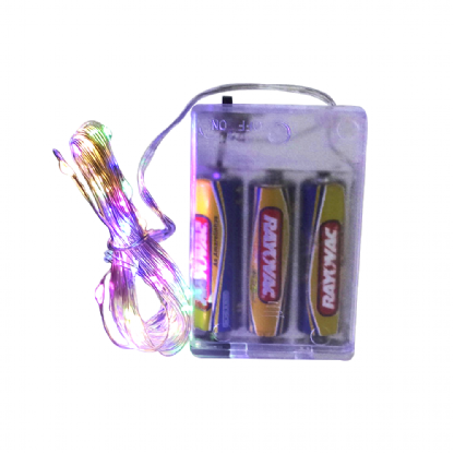 CORDAO DE LUZ DE FADA 5 METROS COLORIDO