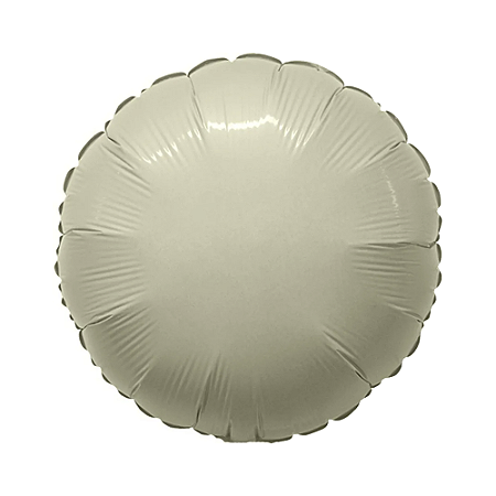 Balão Redondo 20" 50cm Vanilla Liso Metalizado Decorativo