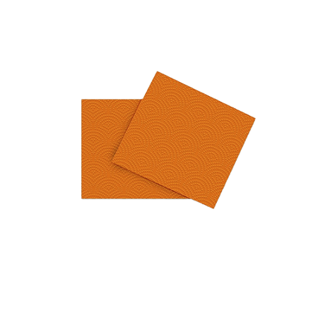 Guardanapo Laranja Papel Folha Dupla 50fls 19,5cmx21,5cm