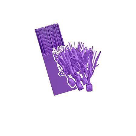 Papel De Seda Lilás Para Balas Franjas Embalagem 48un