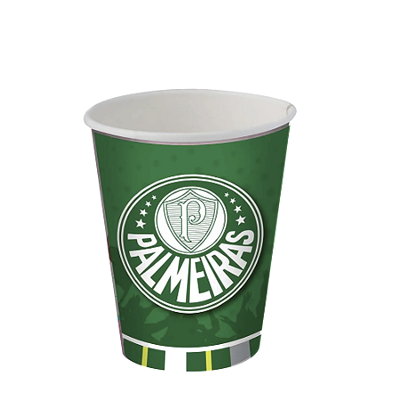 Copo De Papel Palmeirinha Time Futebol 300ml Festas 8un