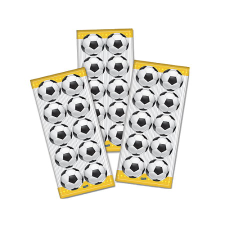 Adesivo Bola De Futebol Temático Decorativo Festas 30un