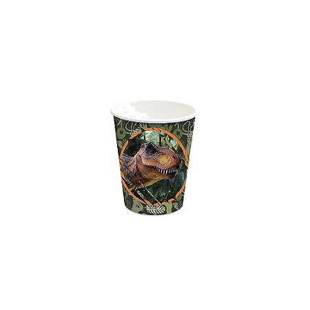 Copo De Papel Dino Park 180ml Descartável Festas 8un