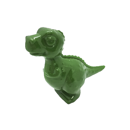 Tubete Dinossauro Verde Decoração Baleiro Plástico 10unid