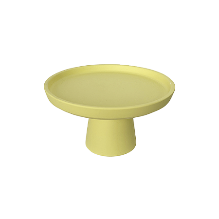 Mini Prato Chicago Amarelo Candy Fosco Decorativo Cerâmica