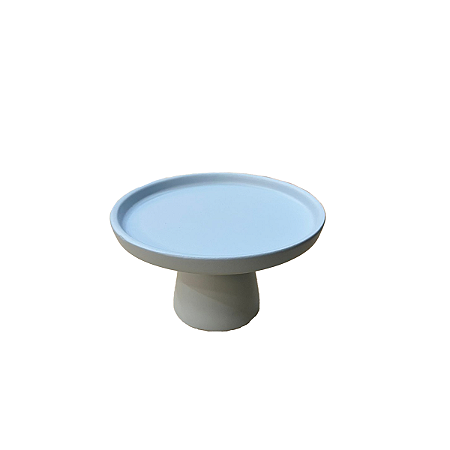 Mini Prato Chicago Azul Bebê Fosco Decorativo Festa Cerâmica