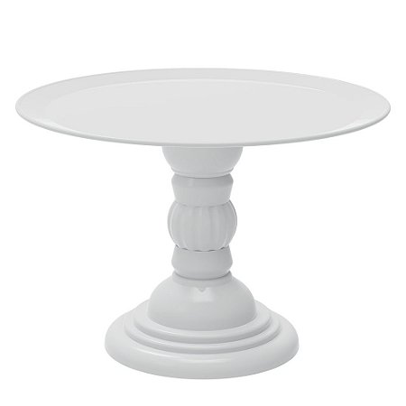 Prato Dubai Boleira Branco 32x23Cm Plástico Desmontável