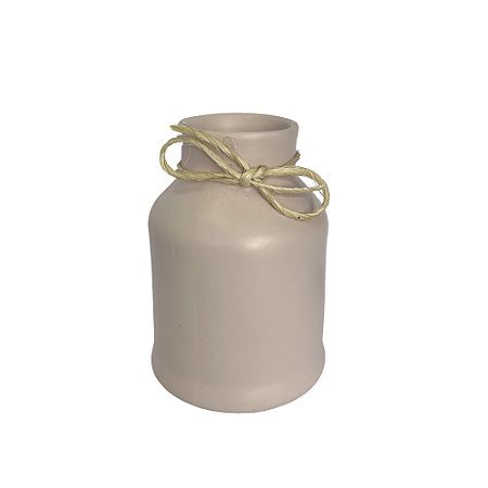 Vaso Alfenas Rosa Candy Médio Cerâmica Decorativo Festas