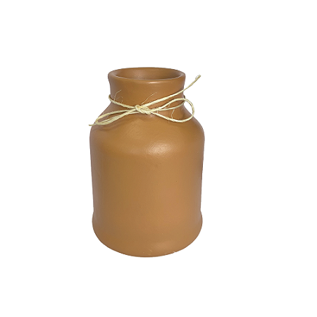 Vaso Alfenas Pêssego Médio Cerâmica Decorativo Festas
