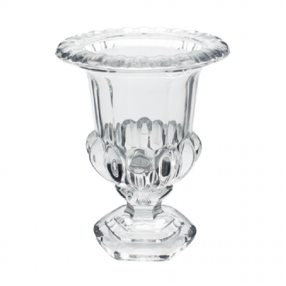 Vaso Athenas Cristal Pequeno Decorativo Arranjos Florais