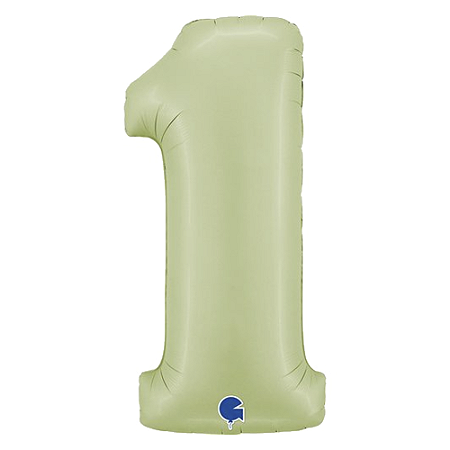 Número Metalizado 66cm Olive Garden 1 Decorativo Festas