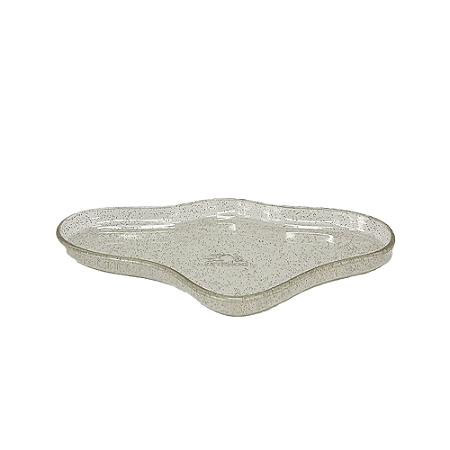 BANDEJA ORGANICA SO BOLEIRAS 250 CLEAN GLITTER DOURADO
