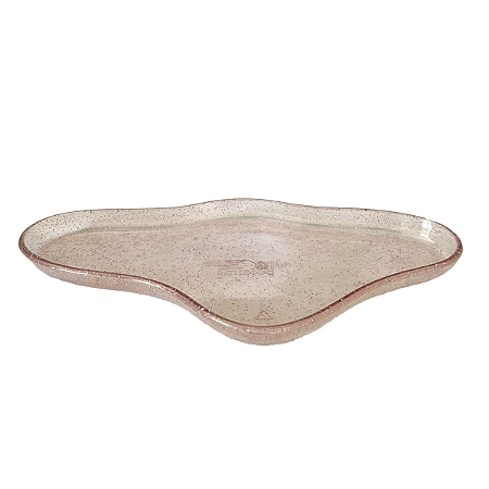 Bandeja Orgânica Só Boleiras 250 Clean Glitter Rosa Decoração