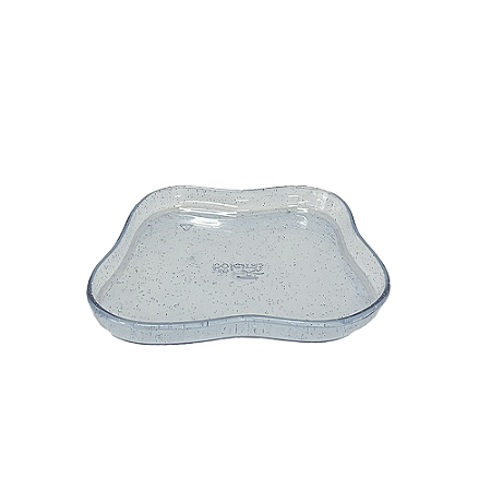 BANDEJA ORGANICA SO BOLEIRAS 180 CLEAN GLITTER AZUL