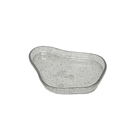 BANDEJA ORGANICA SO BOLEIRAS 130 CLEAN GLITTER PRATA