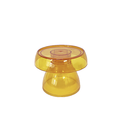 Boleira Cogumelo Clean Pequeno Laranja Só Boleiras Decoração