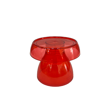 Boleira Cogumelo Clean Pequeno Vermelho Só Boleiras Decorativa