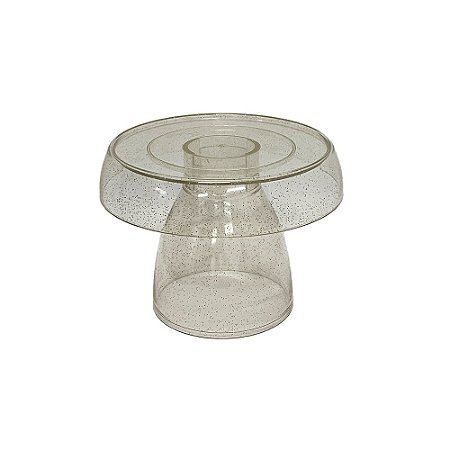 BOLEIRA COGUMELO CLEAN MEDIO GLITTER DOURADO
