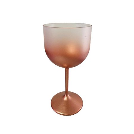 Taça De Gin Degrade 450ml Rose Gold Decoração Festas