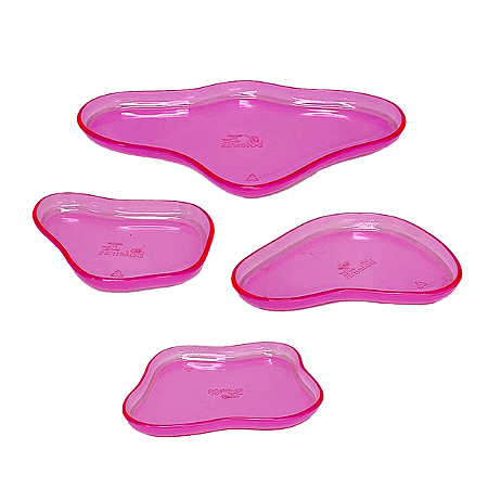 Kit 4 Bandejas Orgânicas Clean Só Boleiras Rosa