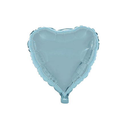 Balão Metalizado Coração Azul Bebê 18" Silver Festas