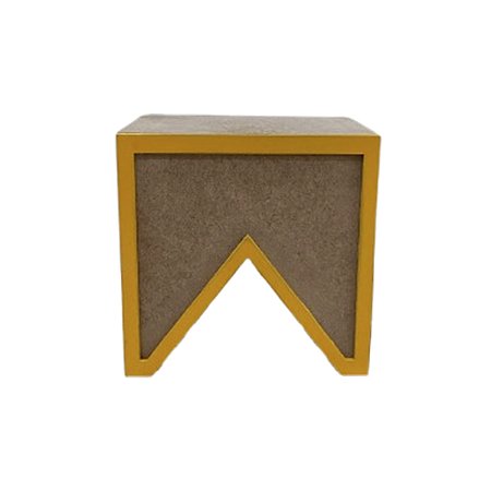 Mini Nicho Mdf Bandeirola Borda Amarelo Gema Festa Junina